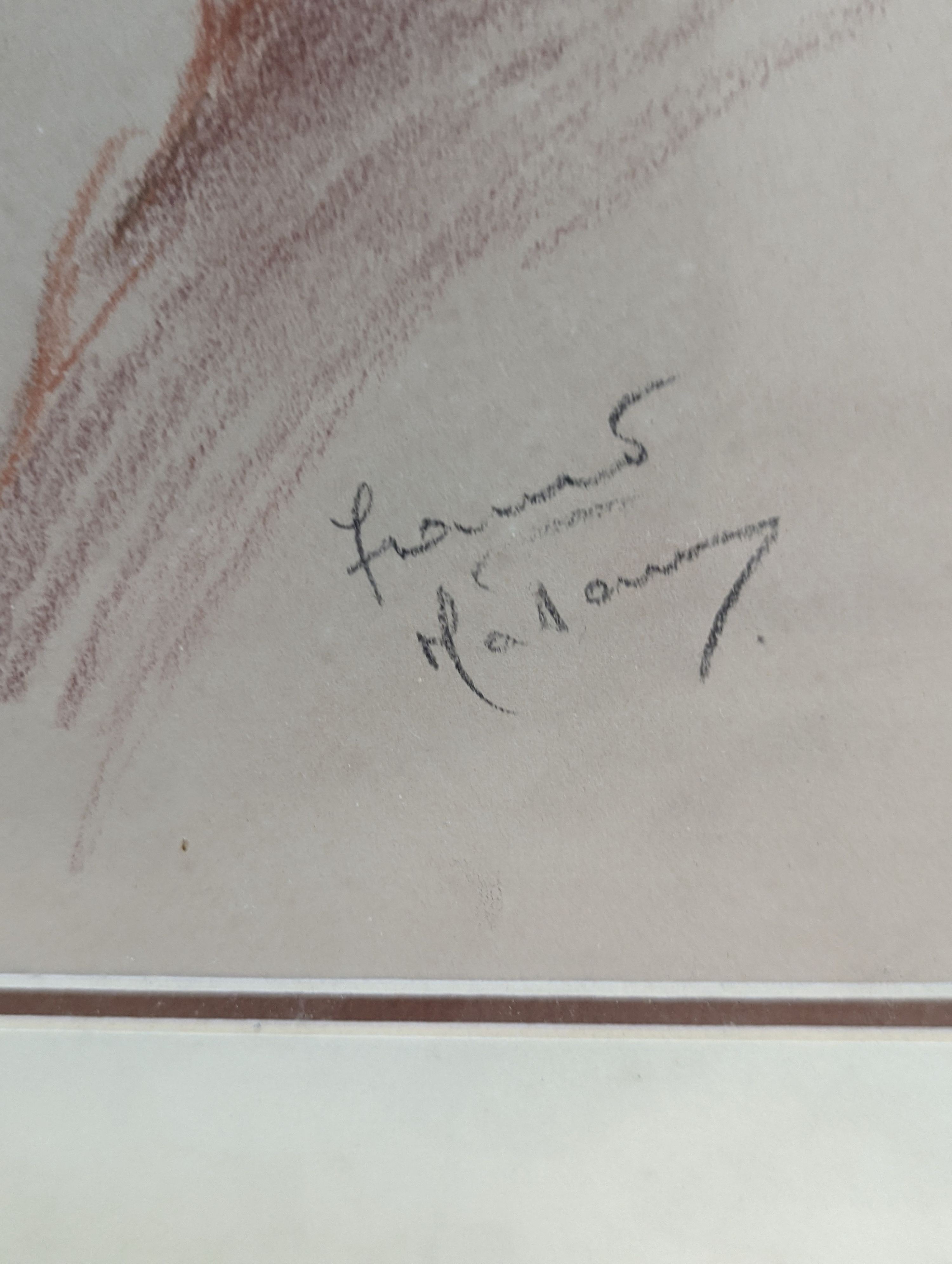 Franco Matania (1922-2006), pastel, Seated model, signed, 46 x 32cm
